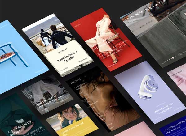 Behance 注册设计师杰作 APP Ui Kits素材套件Clippers UI Kit Free Sample [for Sketch]