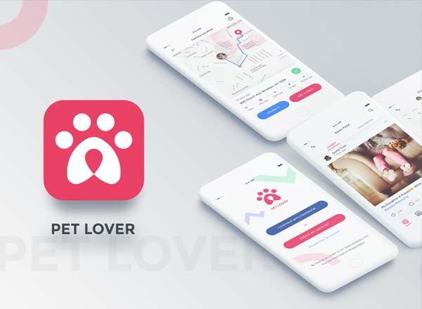 绝对前卫：宠物管理APP UI KITS套装源文件[Sketch,XD]