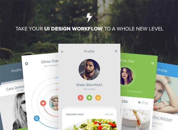 能帮你快速设计好APP的UI kits套装文件[PSD,Sketch]