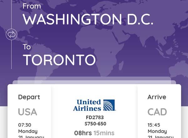机票预定 APP 界面UI设计模板素材 Booking Plane Mobile Ui