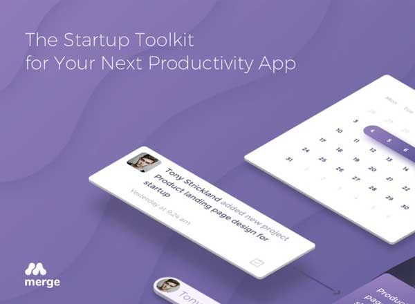 现代社交媒体 APP Ui Kits素材套件 MERGE Mobile Startup Toolkit