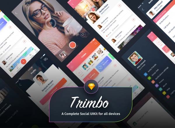 漂亮的高品质SNS社交APP UI KITS文件[Sketch]