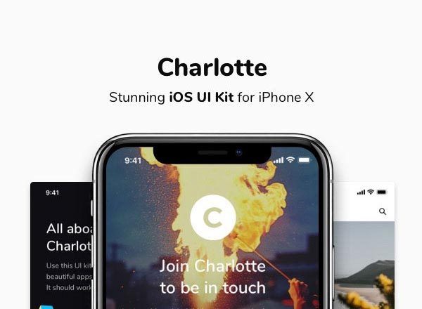 蚂蚁素材下午茶：高品质，标准的iPhone X应用设计APP Ui Kits模版套装stunning ios uikit for iphone x[PSD]