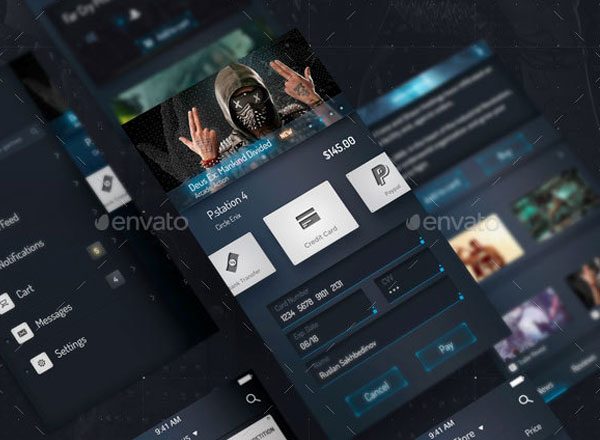 高清 iOS APP Ui Kits素材套件模板 UI Design Phone 5 Bundle [PSD]