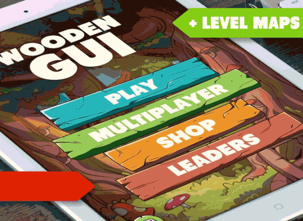 蚂蚁素材下午茶：一套完整的可爱风格手游（游戏）APP UI KITS套装[PSD]