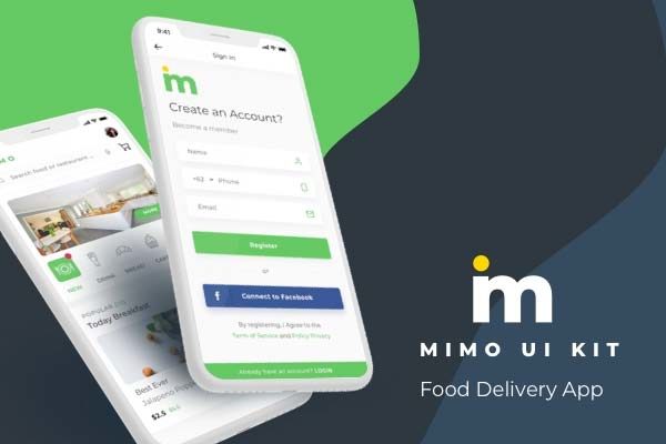 蚂蚁素材下午茶：清新的轻食，水果点心美食外卖点餐APP Ui Kits模板文件[Sketch]