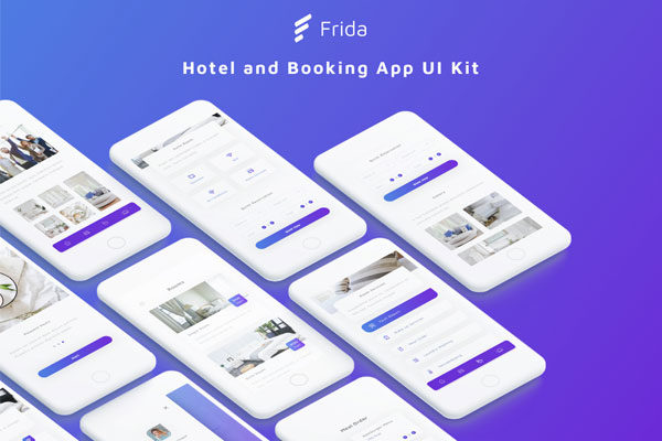 唯美的酒店预订APP UI KITS文件[sketch]