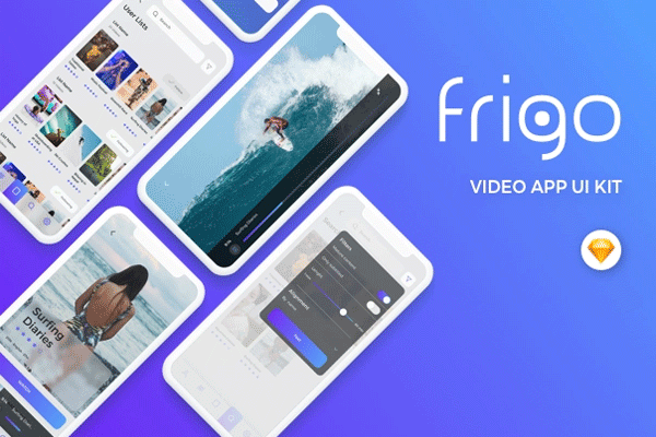 蚂蚁素材下午茶：小视频录制美化相关功能的 APP UI KITS [Sketch]
