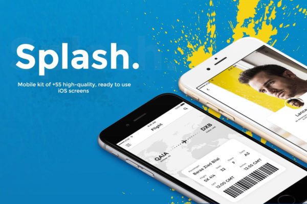 资讯/社交/电商综合APP应用Ui Kits素材套件 Splash UI Kit