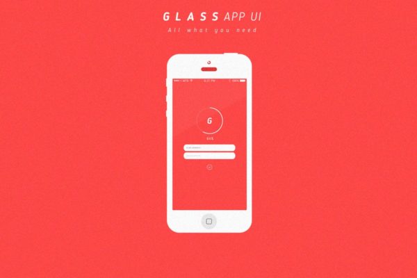 威士忌酒类电商APP应用Ui Kits素材套件 Glass App UI