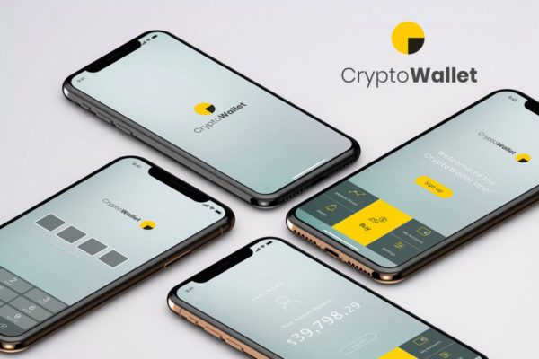 电子钱包手机APP应用Ui Kits素材套件-B Crypto Wallet Mobile App Ui Kit –  B