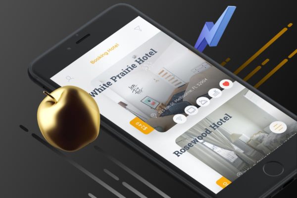 线上酒店预订APP手机应用界面Ui Kits素材套件 1 – TH Booking Hotel 1 Mobile Ui – TH