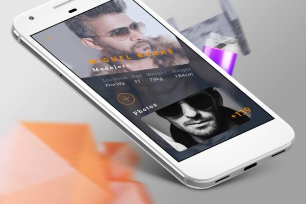 线上用户中心APP界面展示Ui Kits素材套件8 – TH Profile 8 Mobile Ui – TH