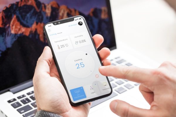 互联网智能家居客厅APP Ui Kits素材套件 – B Smart Home Living Room Mobile Ui – B