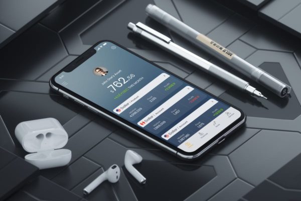 健康管理健身主题应用Ui Kits素材套件- B Wealth Management Mobile UI – B