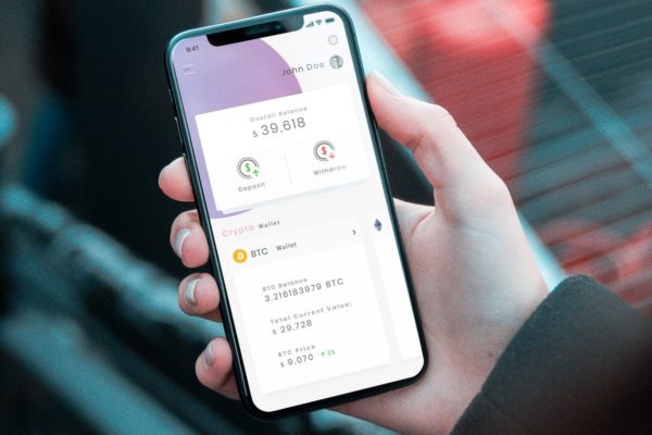 加密电子钱包货币APP Ui Kits素材套件Crypto Wallet Mobile Ui – B