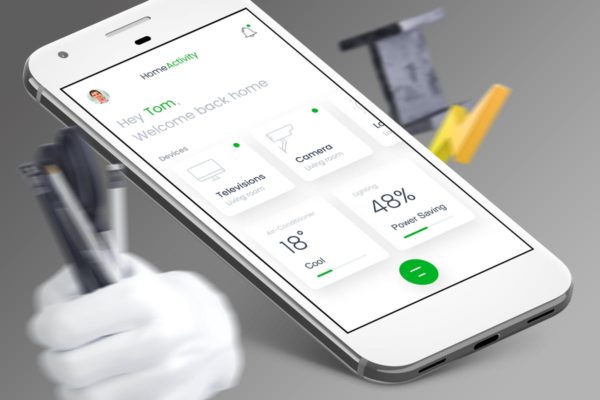 互联网智能家居手机APP Ui Kits素材套件- T Smart Home Mobile Ui – T