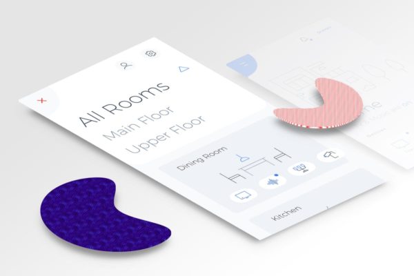 智能家居APP应用菜单界面UI设计模板素材 Smart Home Menu Mobile Ui