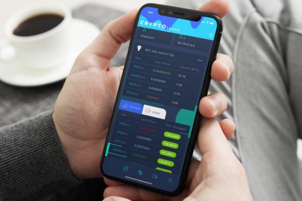 加密货币交易市场APP应用首页界面UI设计模板素材 Crypto Trade Home 2 Part 2 Mobile Ui