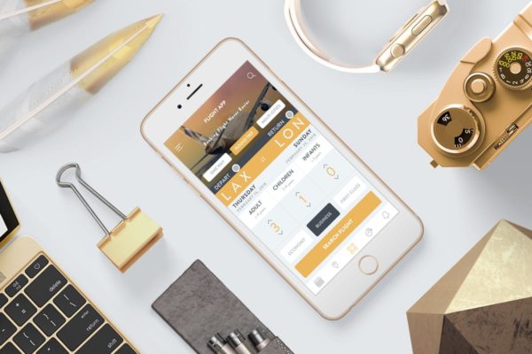 机票预订APP应用界面UI设计模板素材 Booking FLight 2 Mobile Ui – TH