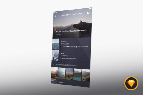 极简主义风格用户界面UI工具包 Valley UI Kit