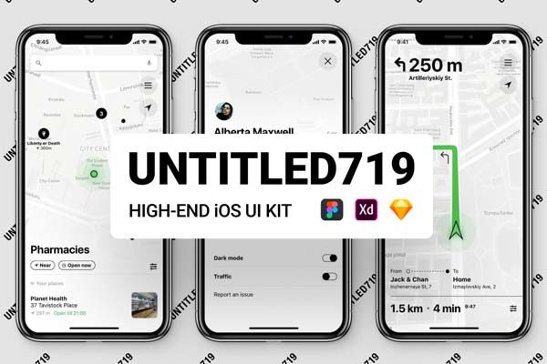 第一素材下午茶：多功能iOS UI KIT组件工具大套装文件[Sketch,Fig,XD]