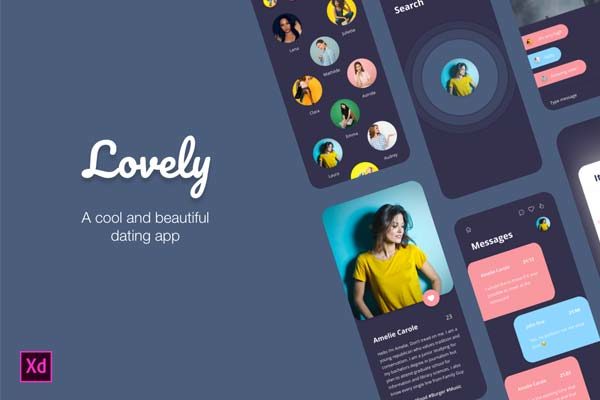 第一素材下午茶：相亲交友APP UI KIT套装文件