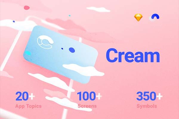 蚂蚁素材下午茶：漂亮的旅行社交APP UI KIT套装模板[Sketch，包含展示模板]