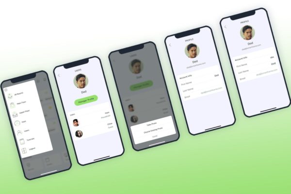 智能家居APP应用管理员中心Ui Kits素材套件 Host Smarthome Mobile UI – FP