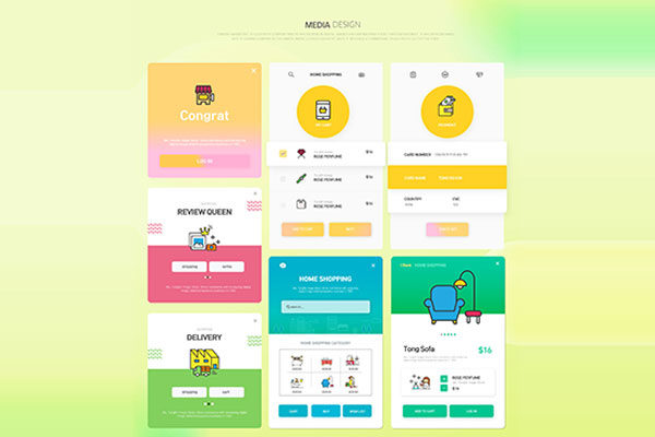 手机电子商务购物APP应用页面UI设计