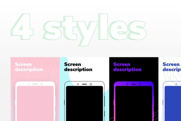 Google Play应用市场APP文件预览样机模板 Mockup for Google Play