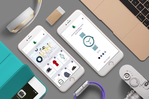 服饰鞋包类电商APP应用Ui Kits素材套件- TH Fashion Shop Item Mobile Ui Kit – TH