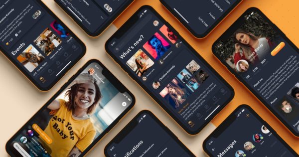 创意流媒体视频社交APP界面设计Ui Kits素材套件