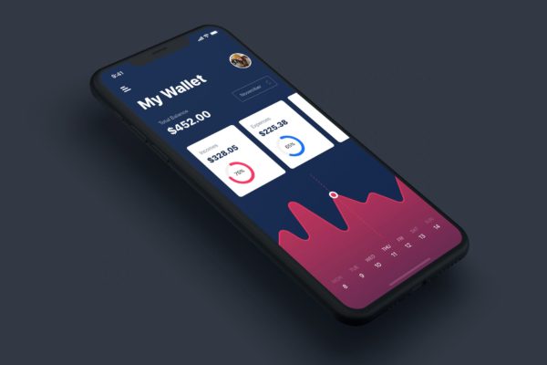 数据统计分析APP小程序用户界面设计模板素材 Analysis Dashboard & Statistics UI mobile App