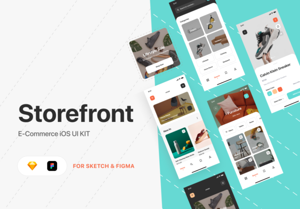 蚂蚁素材下午茶：完美的创意电商APP UI KIT套装文件[Sketch,Fig]