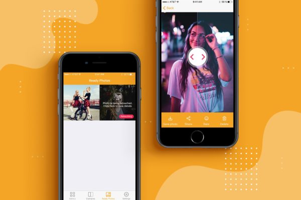 手机相册管理APP应用UI设计套件v2 Stock Photo App UI Kits