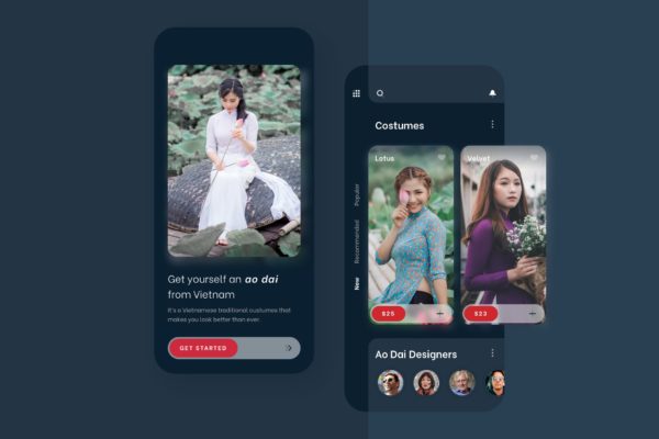 时尚电商APP应用UI设计模板素材 Fashion Ecommerce Mobile UI – FD