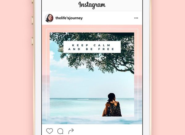 “生活就是旅行” Instagram 主页模板 Life’s a journey, Free Template for Instagram
