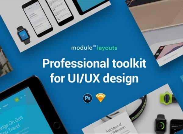 蚂蚁素材下午茶：完美的网页UI／UX 界面套装素材文件[PSD]