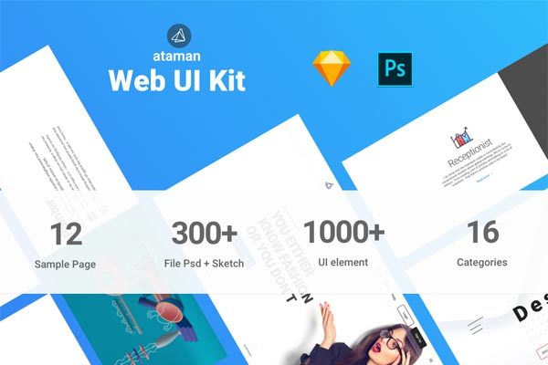 第一素材下午茶：时尚企业产品官网设计超多模板合集[sketch,PSD]