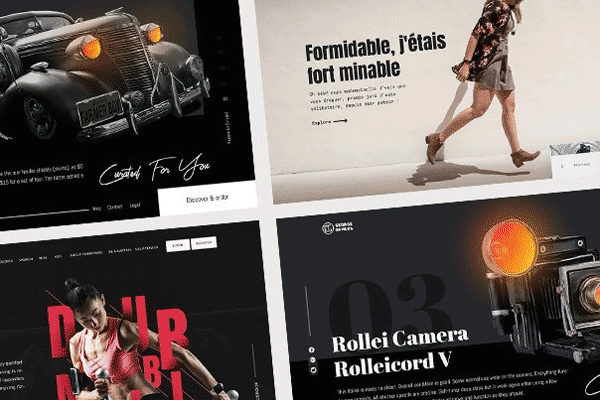 精品：高端大气的多种多样风格的企业产品官网网页模版文件[PSD]