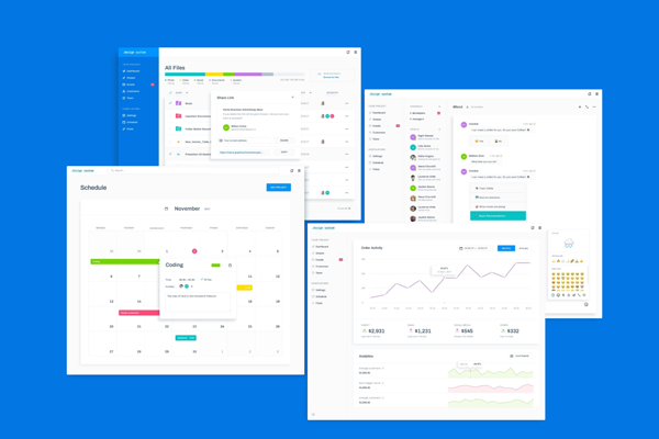 控制面板/网站仪表盘UX/UI工具包-.controlpanel [for SKETCH&PS]