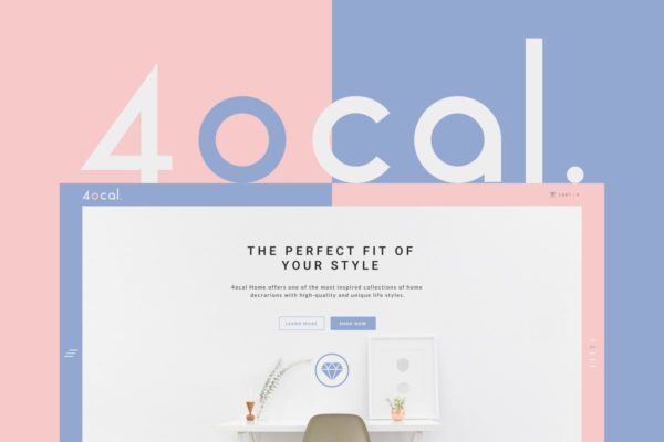 专业Web用户界面工具包UI设计模板素材[Sketch] 4ocal Web UI Kit for Sketch