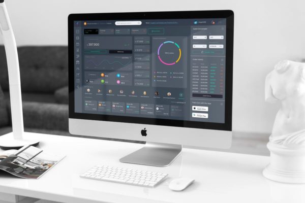 加密货币交易市场后台管理界面UI设计模板素材 Admin Dashboard Crypto Wallet Ui kit – B