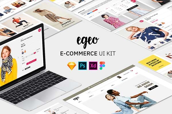 第一素材下午茶：时尚的带详细规范的网页模板套装文件[Sketch,PSD,XD,Fig]