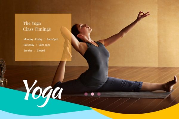 瑜伽俱乐部保健＆美容网站设计PSD分层设计模板素材 Yoga Club – Health Care & Beauty Center Template