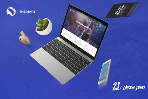 多行业适用企业官网设计PSD分层设计模板素材 The Mars – Multipurpose Creative Template