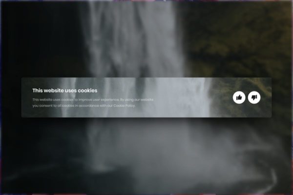 网站Cookies通知弹窗设计模板素材 Cookies Popup – Adobe XD