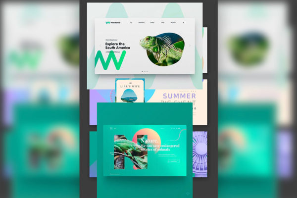 夏季主题网站着陆页&Banner设计模板素材