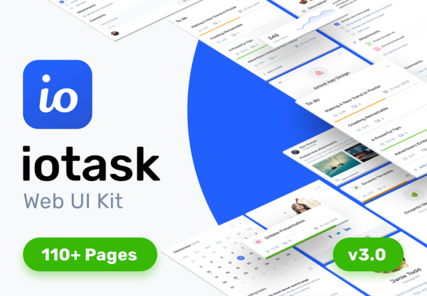 第一素材下午茶：基于Bootstrap网格设计的简约网站模板文件[PSD]